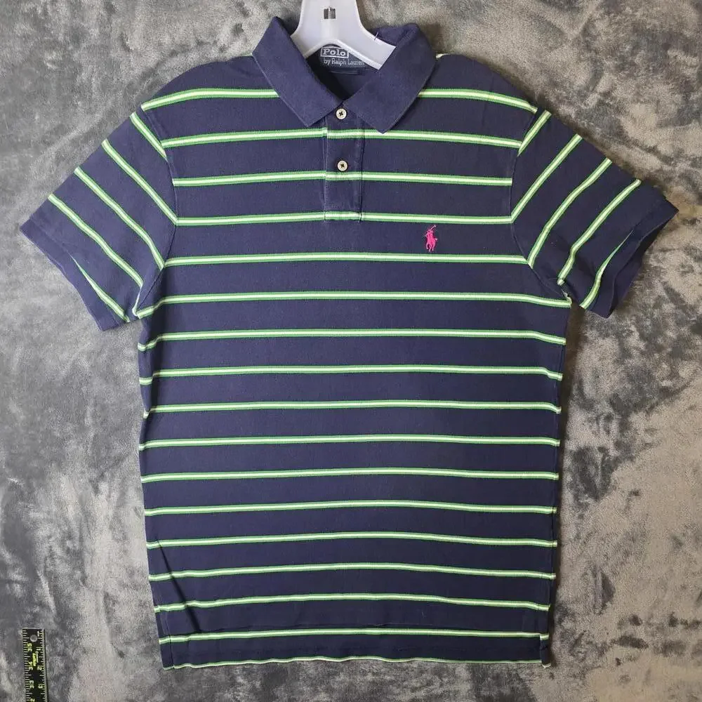 Polo Ralph Lauren Vintage Striped Polo. Men's Large
